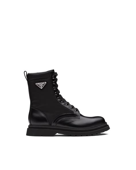 bota da prada original valor|prada nylon combat boots.